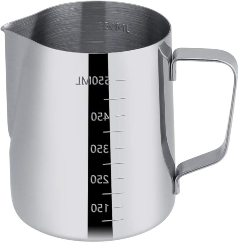 Milk Jug Stainless Steel Milk Pitcher, Milk Frothing Jug for Making Coffee Cappuccino (1000ml)